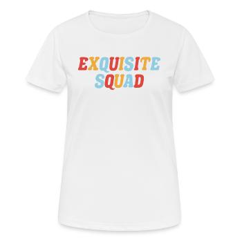 Graphique de l’escouade - T-shirt respirant Femme - blanc - Devant - AI Model Female 172 dark (172cm)