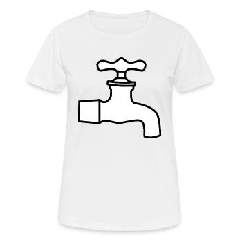 bath bath bathtub bathtub shower shower116 - Women's Breathable T-Shirt - white - Front - AI Model Female 172 dark (172cm)