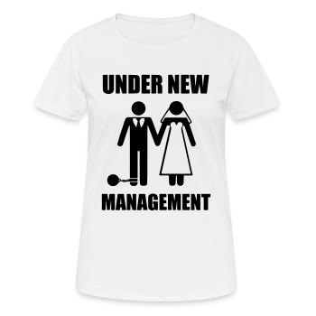 under new management - Women's Breathable T-Shirt - white - Front - AI Model Female 172 dark (172cm)