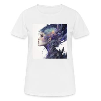 Chase your goals - Frauen T-Shirt atmungsaktiv - Weiß - Vorne - AI Model Female 172 dark (172cm)