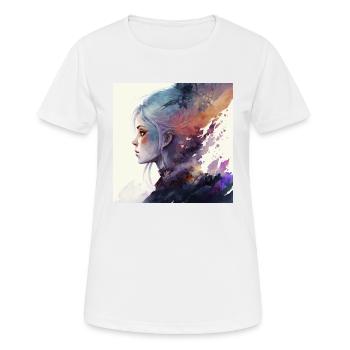 Eat clean train dirty - Women's Breathable T-Shirt - white - Front - AI Model Female 172 dark (172cm)