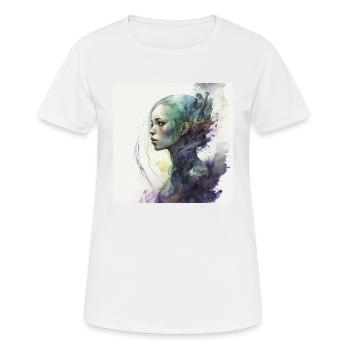 Make it happen - Frauen T-Shirt atmungsaktiv - Weiß - Vorne - AI Model Female 172 dark (172cm)