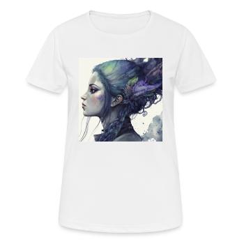 Exercise I thought you said extra fries - Women's Breathable T-Shirt - white - Front - AI Model Female 172 dark (172cm)
