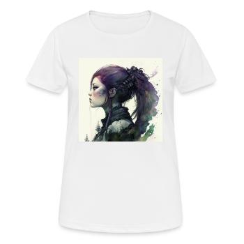 It never gets easier you just get stronger - Women's Breathable T-Shirt - white - Front - AI Model Female 172 dark (172cm)
