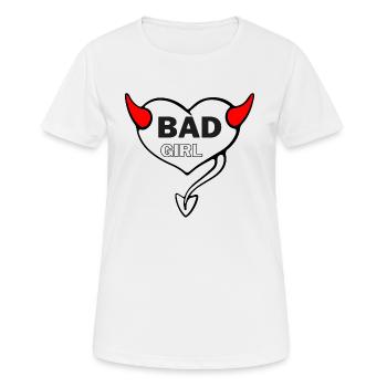 Bad girl devil devil heart demon devil heart - Women's Breathable T-Shirt - white - Front - AI Model Female 172 dark (172cm)