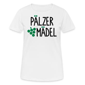 Pälzer Mädel - Frauen T-Shirt atmungsaktiv - Weiß - Vorne - AI Model Female 172 dark (172cm)