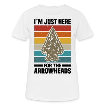 Arrowhead Hunting | Arrowheads Collector Gifts - Women's Breathable T-Shirt - white - Front - AI Model Female 172 dark (172cm)
