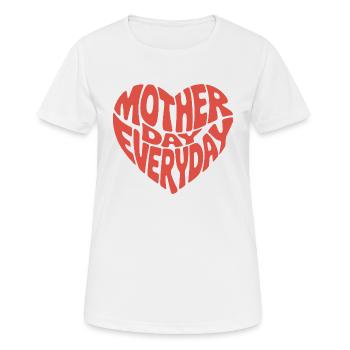 Mother Day Everyday Groovy Mother’s Love Gift - T-shirt respirant Femme - blanc - Devant - AI Model Female 172 dark (172cm)