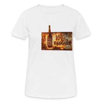 100% Raggare – Sensation de bière rustique - T-shirt respirant Femme - blanc - Devant - AI Model Female 172 dark (172cm)