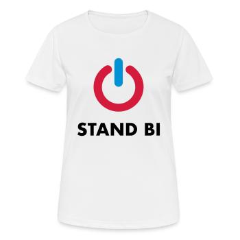 Bi se - T-shirt respirant Femme - blanc - Devant - AI Model Female 172 dark (172cm)