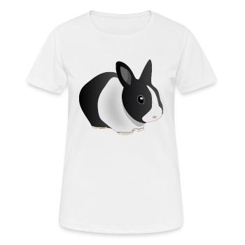 lièvre - T-shirt respirant Femme - blanc - Devant - AI Model Female 172 dark (172cm)