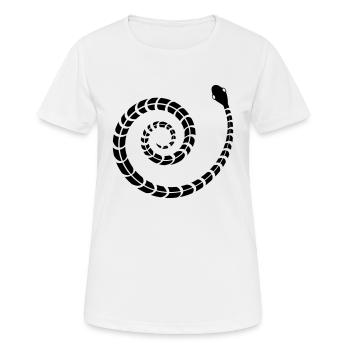 Schlange - Giftig - Frauen T-Shirt atmungsaktiv - Weiß - Vorne - AI Model Female 172 dark (172cm)