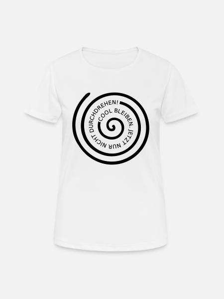Cool bleiben - Farbwechsel - Frauen T-Shirt atmungsaktiv - Weiß