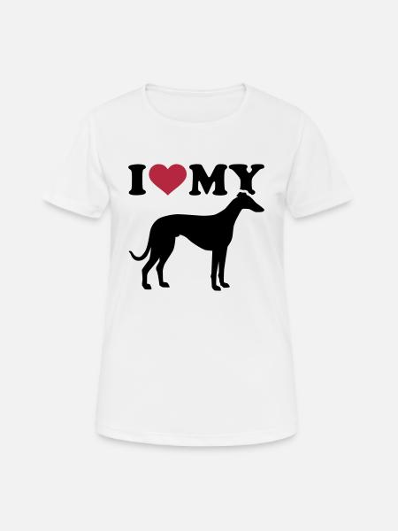 Italian Greyhound - Frauen T-Shirt atmungsaktiv - Weiß
