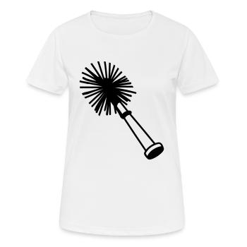 Toilet brush - Women's Breathable T-Shirt - white - Front - AI Model Female 172 dark (172cm)