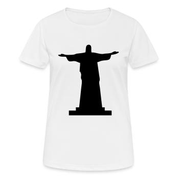 christ redeemer - Frauen T-Shirt atmungsaktiv - Weiß - Vorne - AI Model Female 172 dark (172cm)
