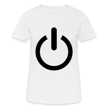 power - Women's Breathable T-Shirt - white - Front - AI Model Female 172 dark (172cm)