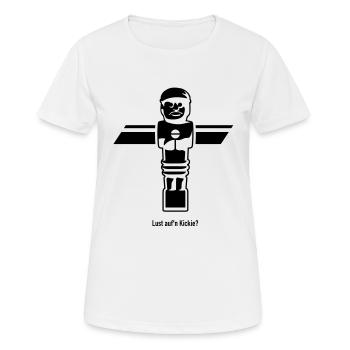 Lust aufn kickie? - T-shirt respirant Femme - blanc - Devant - AI Model Female 172 dark (172cm)