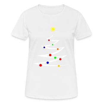 Weihnachten Christkind Tanne xmas - Frauen T-Shirt atmungsaktiv - Weiß - Vorne - AI Model Female 172 dark (172cm)