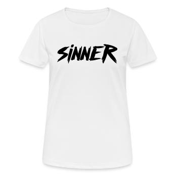 Sinner Grafik - Frauen T-Shirt atmungsaktiv - Weiß - Vorne - AI Model Female 172 dark (172cm)