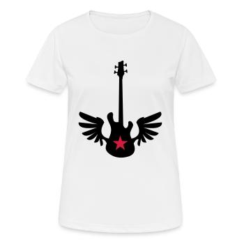 bass wings - T-shirt respirant Femme - blanc - Devant - AI Model Female 172 dark (172cm)