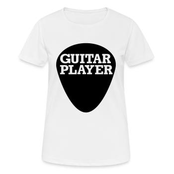 Guitar Player - Women's Breathable T-Shirt - white - Front - AI Model Female 172 dark (172cm)