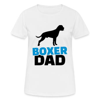 Boxer Dad - T-shirt respirant Femme - blanc - Devant - AI Model Female 172 dark (172cm)