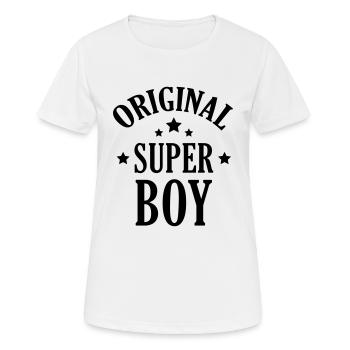 garçon / pirate / chevalier / bébé - T-shirt respirant Femme - blanc - Devant - AI Model Female 172 dark (172cm)