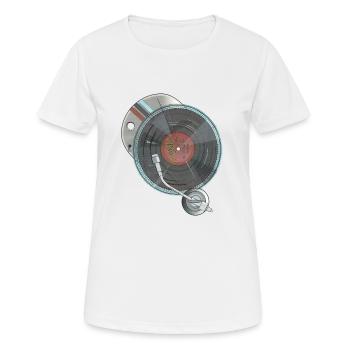 Record player - Women's Breathable T-Shirt - white - Front - AI Model Female 172 dark (172cm)