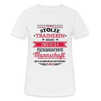 Lustiges Trainerin Geschenk Shirt - Frauen T-Shirt atmungsaktiv - Weiß - Vorne - AI Model Female 172 dark (172cm)