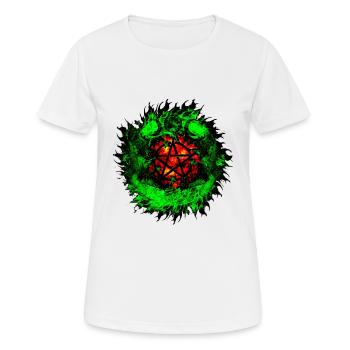 wicca - Frauen T-Shirt atmungsaktiv - Weiß - Vorne - AI Model Female 172 dark (172cm)
