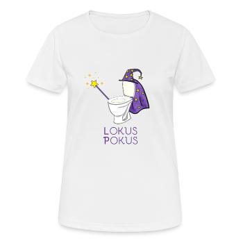 Lokus pocus - T-shirt respirant Femme - blanc - Devant - AI Model Female 172 dark (172cm)