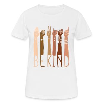 Child Anti-Racism - Women's Breathable T-Shirt - white - Front - AI Model Female 172 dark (172cm)