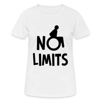 No limits - Women's Breathable T-Shirt - white - Front - AI Model Female 172 dark (172cm)