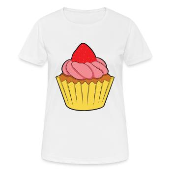 Cupcake - T-shirt respirant Femme - blanc - Devant - AI Model Female 172 dark (172cm)