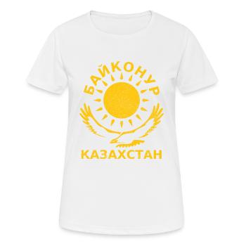 Baïkonour Kazakhstan Байконур - T-shirt respirant Femme - blanc - Devant - AI Model Female 172 dark (172cm)