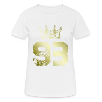 93 Couronne numérique - T-shirt respirant Femme - blanc - Devant - AI Model Female 172 dark (172cm)