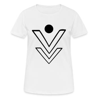 Rune Symbol Geschenk Ornament ethnisch Spirit Art - Frauen T-Shirt atmungsaktiv - Weiß - Vorne - AI Model Female 172 dark (172cm)