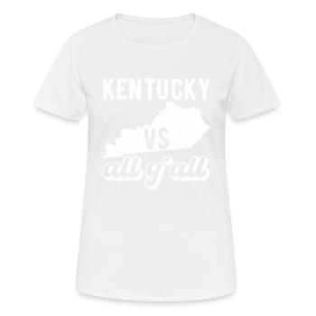 Kentucky all y all Geschenk - Frauen T-Shirt atmungsaktiv - Weiß - Vorne - AI Model Female 172 dark (172cm)