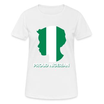 Nigeria Nigerian Africa Flag Pride I Gift - Women's Breathable T-Shirt - white - Front - AI Model Female 172 dark (172cm)