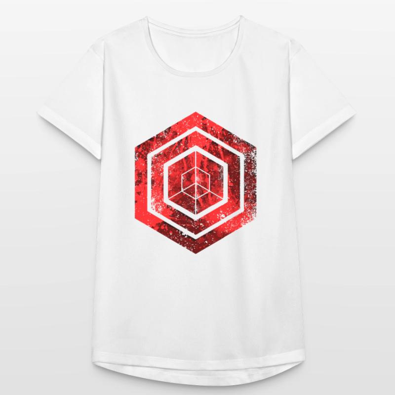Codage géométrique du programmeur de programmation hexagonale T-shirt respirant Femme