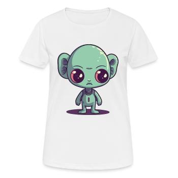 Alien - T-shirt respirant Femme - blanc - Devant - AI Model Female 172 dark (172cm)