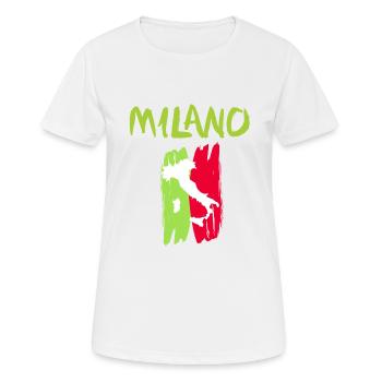 Milano - Women's Breathable T-Shirt - white - Front - AI Model Female 172 dark (172cm)