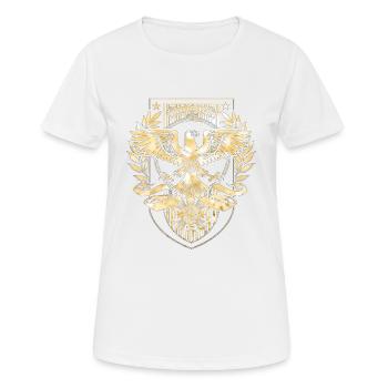 Army Military Air Force Navy Marines Amérique États-Unis - T-shirt respirant Femme - blanc - Devant - AI Model Female 172 dark (172cm)