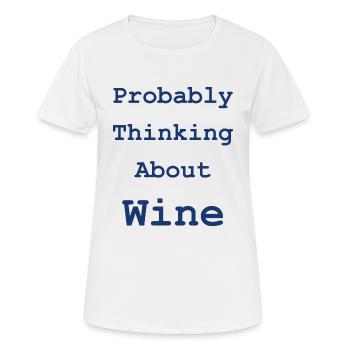 Ich spreche fließend Wein - Frauen T-Shirt atmungsaktiv - Weiß - Vorne - AI Model Female 172 dark (172cm)