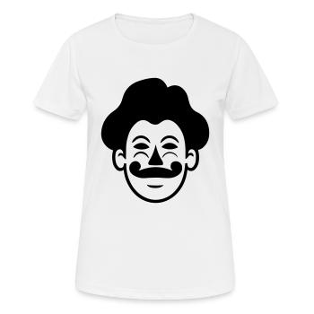 clown - Women's Breathable T-Shirt - white - Front - AI Model Female 172 dark (172cm)