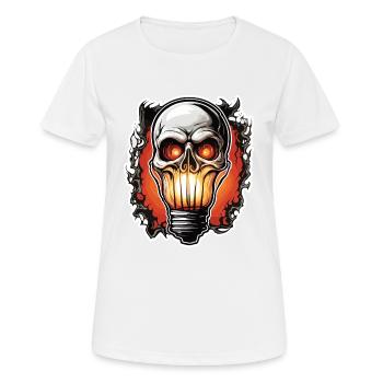 Bulb / Bulb / Brightness / Light - Women's Breathable T-Shirt - white - Front - AI Model Female 172 dark (172cm)