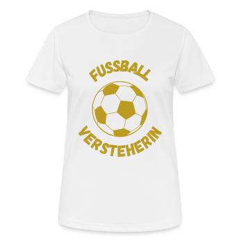 Fussball Versteherin - Frauen T-Shirt atmungsaktiv - Weiß - Vorne - AI Model Female 172 dark (172cm)