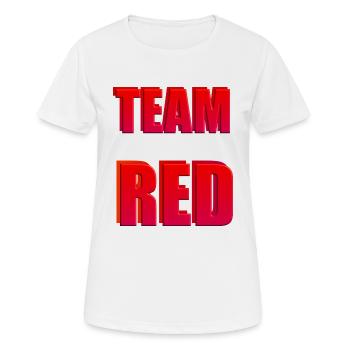 Team Red - T-shirt respirant Femme - blanc - Devant - AI Model Female 172 dark (172cm)