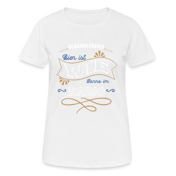 kneipe brauen trinken hopfen lustiger spruch - Frauen T-Shirt atmungsaktiv - Weiß - Vorne - AI Model Female 172 dark (172cm)